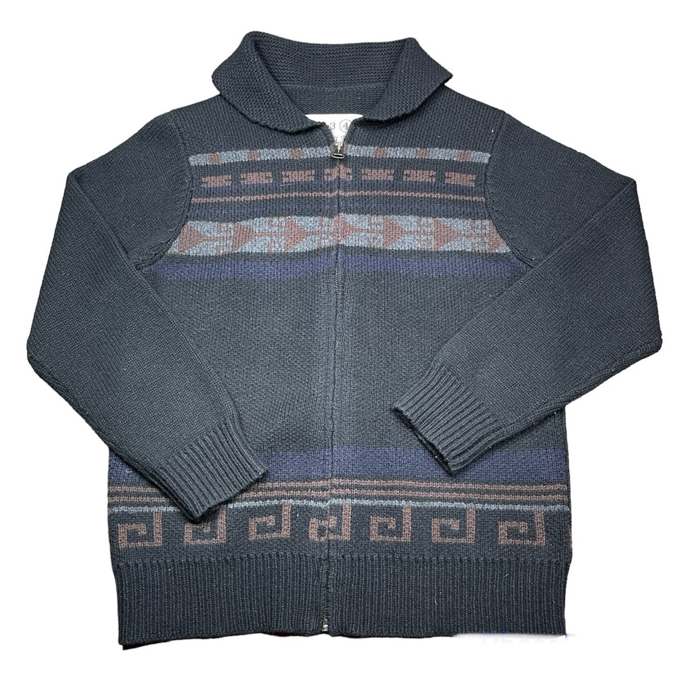 Earnest Sewn Men’s Aztec Front Zip Cardigan Size 4 ~ XL